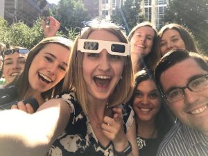 The Fearey Group watches the 2017 solar eclipse in Seattle