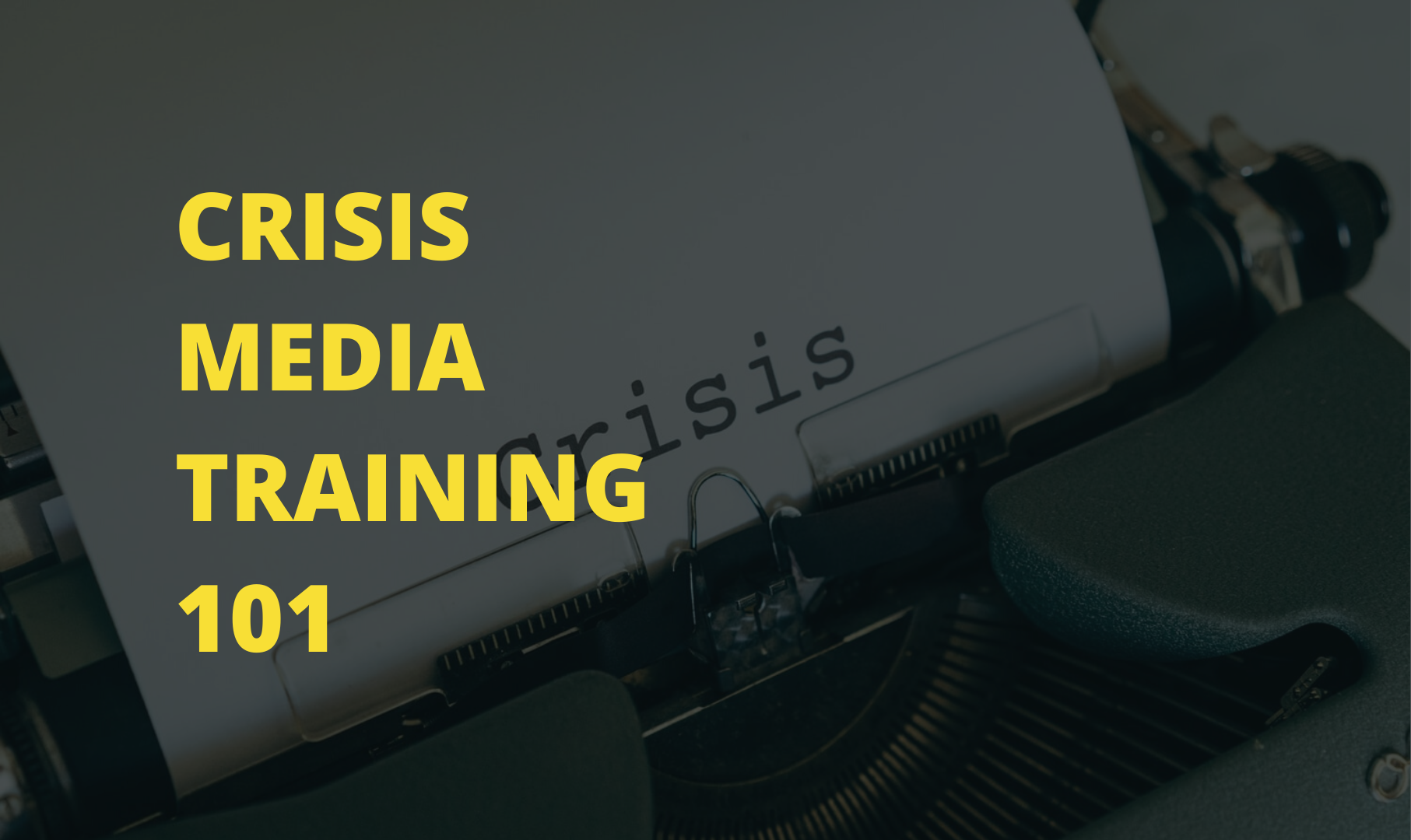 crisis media training